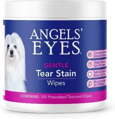 Angels' Eyes แผ่นเช็ดคราบน้ำตาสูตรอ่อนโยนสำหรับสุนัข