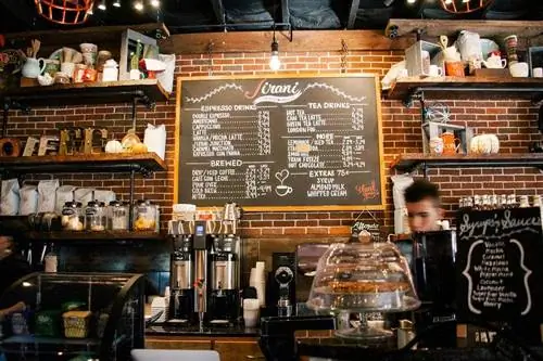 barista en el trabajo