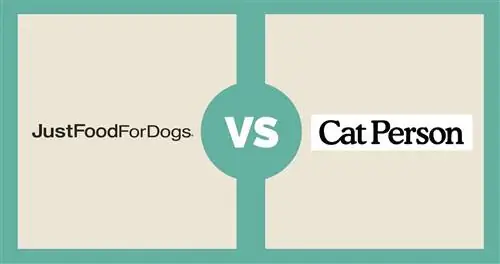 JustFoodForDogs vs Cat Person