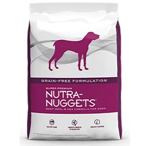 Nutra-Nuggets US Grain-Free Formulation Nqaij Npuas & Pea Formula rau dev