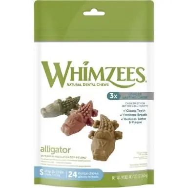 Беззерновые лакомства для собак WHIMZEES Alligator Dental