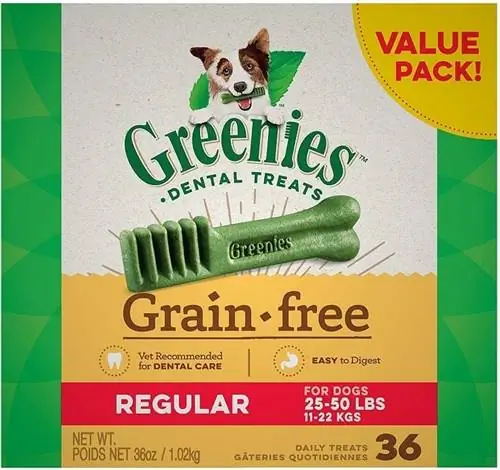 Friandises pour chiens naturelles sans grains Greenies