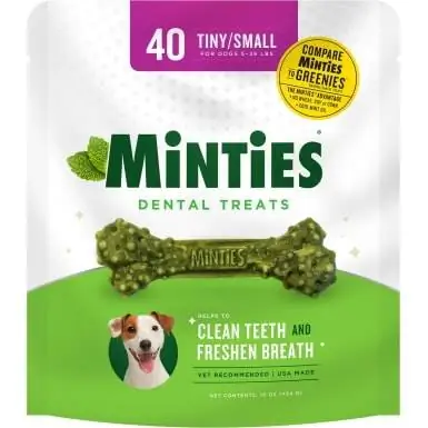 Huesos dentales para perros VetIQ Minties Maximum Mint