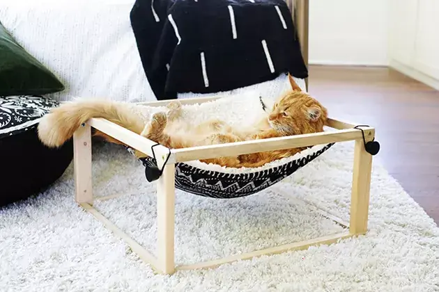 DIY Modern Cat Hammock