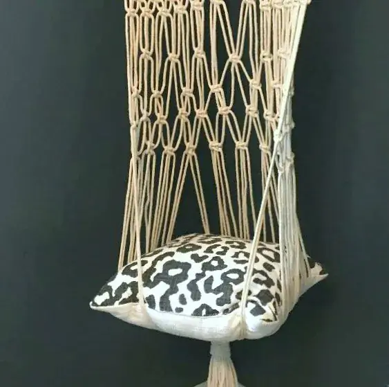 Hojdacia sieť a vankúš Macrame DIY