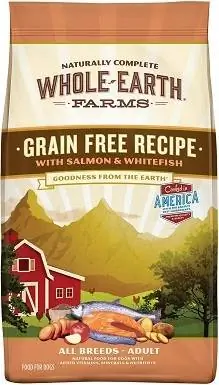 3Whole Earth Farms Ração Seca para Salmão e Peixe Branco Sem Grãos