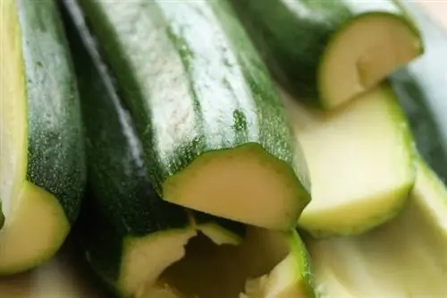 Gesnyde Courgette