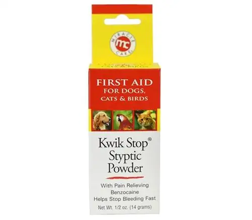 Kwik Stop Styptic Powder met boks