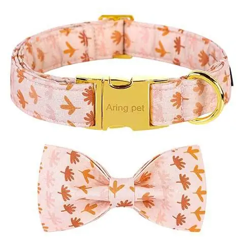 ARING PET Adjustable Bow Tie Thanksgiving Dog Collar