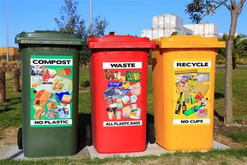 poubelles d'élimination des déchets