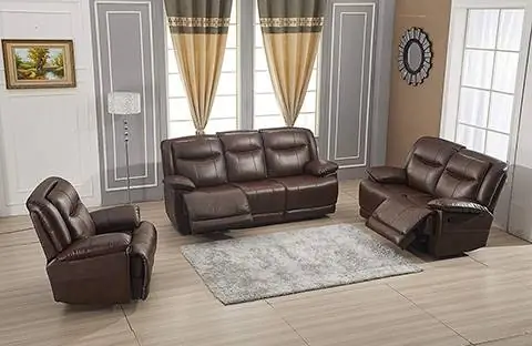 Betsy Furniture Bonded Leather Living Room Set