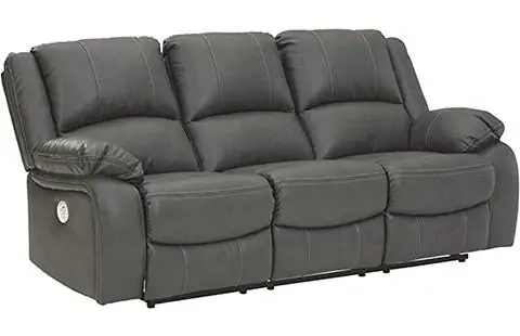 Signature Design ni Ashley Calderwell Faux Leather Upholstered Power Reclining Sofa