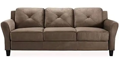 BOWERY HILL Microfiber Sofa Couch