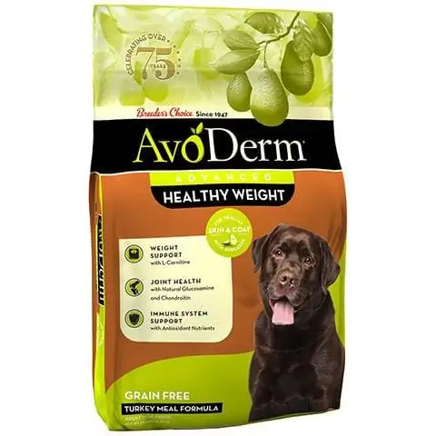 AvoDerm Advanced He althy Weight Turkey Formula