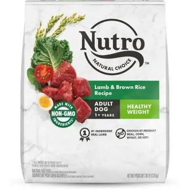 Nutro Natural Choice suha hrana za pse z zdravo težo, odrasla jagnjetina in rjavi riž