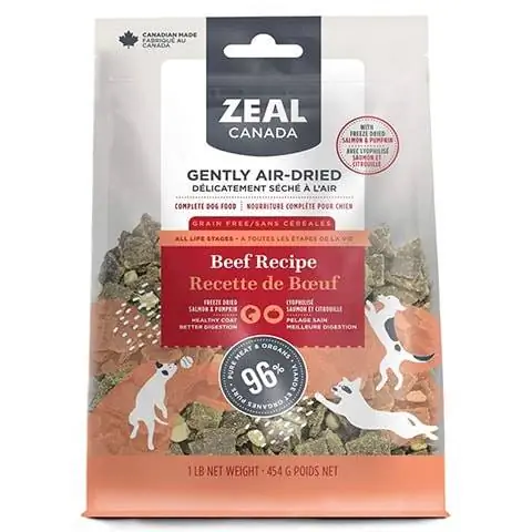 Zeal Canada lufttorkad hundmat Beef Plus