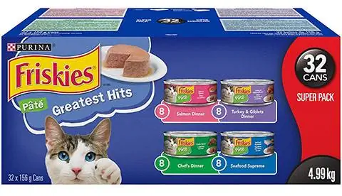 Purina Friskies Pâté hitet më të mira Ushqim i konservuar për mace