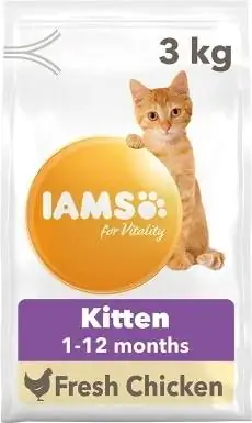 IAMS ለ Vitality ደረቅ የድመት ምግብ ከትኩስ ዶሮ ጋር