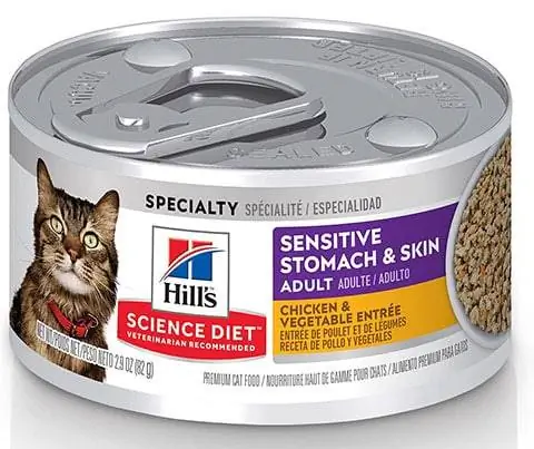 Hill's Science Diet Sensitive Stomach & Skined Cat Food กระป๋อง