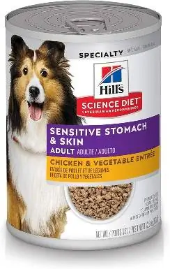 Nourriture en conserve pour chiens adultes Hill's Science Diet Estomac et peau sensibles