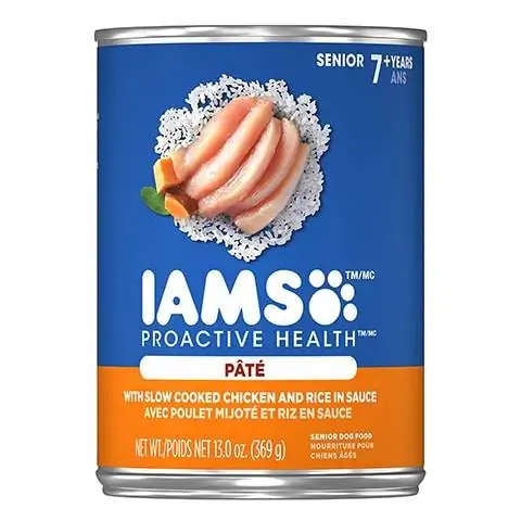 Iams ProActive He alth ሲኒየር የታሸገ የውሻ ምግብ