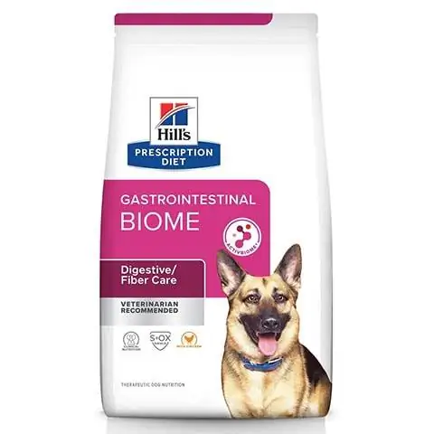 Hill's Prescription Diet Gastrointestinal Biome Fordøjelsesfiberpleje med kyllingetørt hundefoder, veterinærdiæt