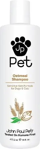 John Paul Pet Sensitive Skin Formula Haferflocken-Shampoo für Hunde und Katzen