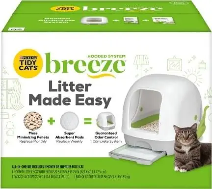 Tidy Cats Breeze sustav kutije za mačji pijesak s kapuljačom