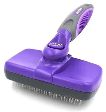 Hertzko Self-Cleaning Dog & Cat Slicker Brush