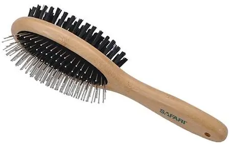 Safari Bamboo Pin & Bristle Combo Dog Brush