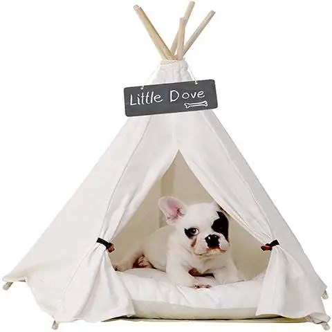 maliit na kalapati Teepee Dog Bed