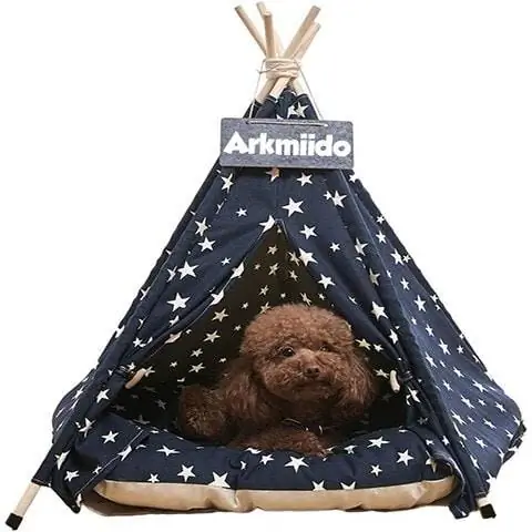 Arkmiido Tipi-Bett für Haustiere