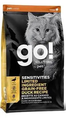 Gehen! Sensitivities Limited Ingredient Ente getreidefreies Trockenfutter für Katzen