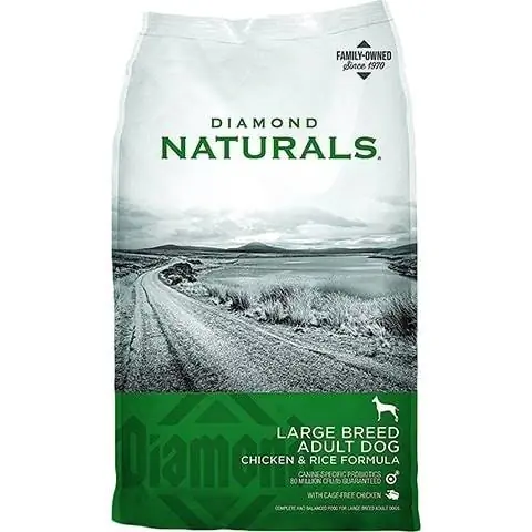 Diamond Naturals Groot Ras Volwasse Hoender & Rys Formule Droë Hondekos