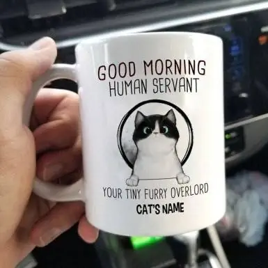 Customized na Nakakatawang Pusa Mug