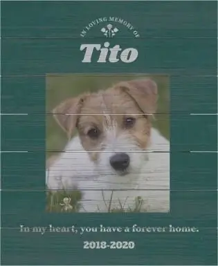 Frisco Personalized Forever Home Memorial עיצוב קיר כפרי מעץ