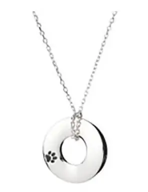 Alma Blue Circle of Life Pet Sterling Silver Keepsake Pendant