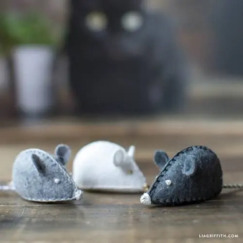 Felt Mouse Mainan Kucing DIY