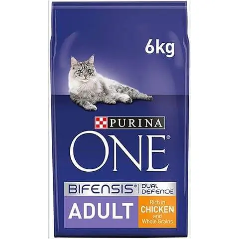 Purina ONE Чоңдорго арналган мышыктын тоок эти жана бүт дан азыктары