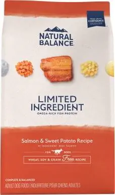 Receita de Salmão e Batata Doce Natural Balance Limited Ingredient Limited Receita de Ração Seca para Cães