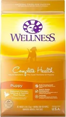 1Wellness Complete He alth Puppy -luuton kana, kaurapuuro ja lohi