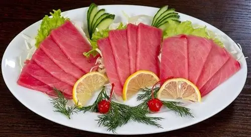 tonfisk sashimi