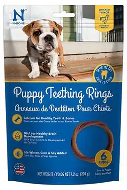 N-Bone Puppy Teething Ring Kyckling Smak Hundgodis