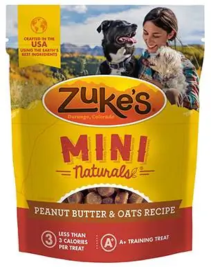 Zuke se Mini Naturals Grondboontjiebotter & Hawer Resep Opleiding Honde lekkernye