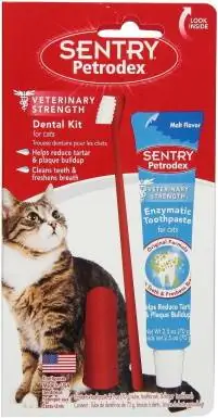 Sentry Petrodex Veterinary Strength M alt კბილის პასტის სტომატოლოგიური მოვლის ნაკრები კატებისთვის