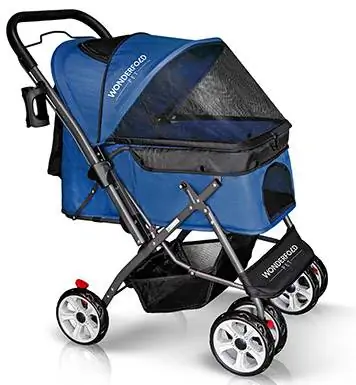 Wonderfold P1 Folding Aub & Cat Stroller