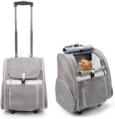 LOLLIMEOW Pet Rolling Carrier