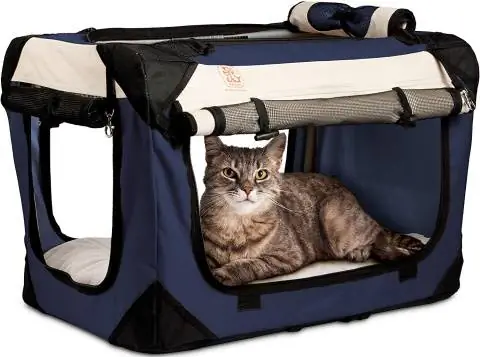 Caixa de transporte PetLuv Happy Cat Premium para gatos