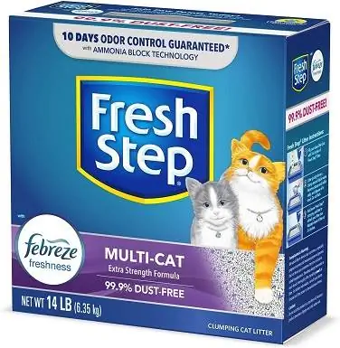 Febreze Gücüne Sahip Taze Adım Kokulu Kum, Topaklaşan Kedi Kumu