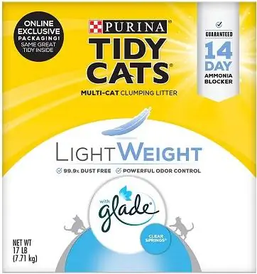 Purina Tidy Cats LightWeight Glade Extra voimakas, tuoksuva, paakkuuntuva kissanhiekka